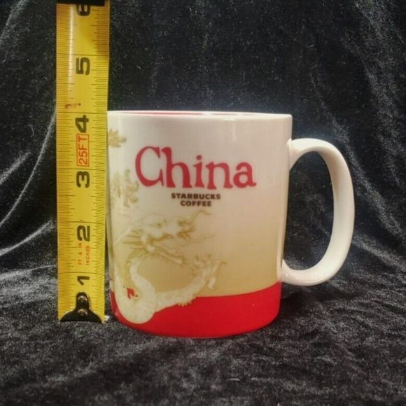Starbucks Collectible 16oz China Mug Coffee Cup Made in China 2012 Dragon - Picture 8 of 9